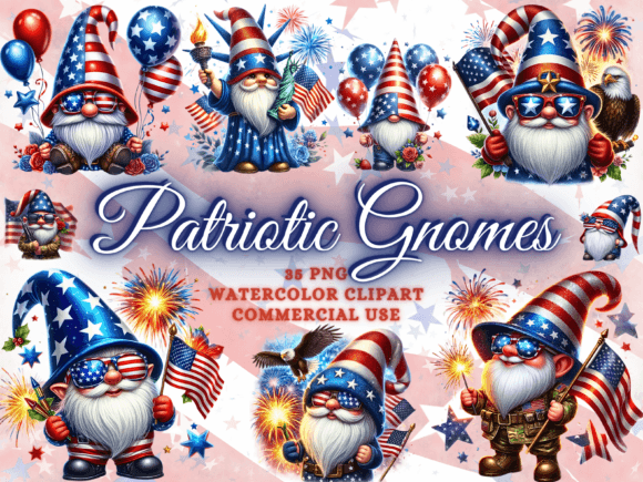 Download Patriotic Gnome Clipart - Patriotic Png - Gnome clipart Collection