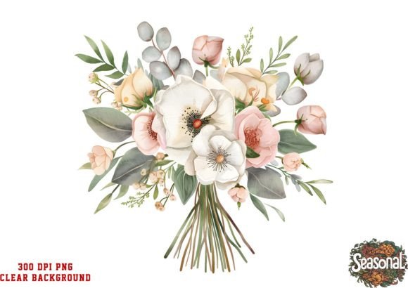 Download Watercolor Wedding Flower Bouquet PNG - Wedding flower Collection