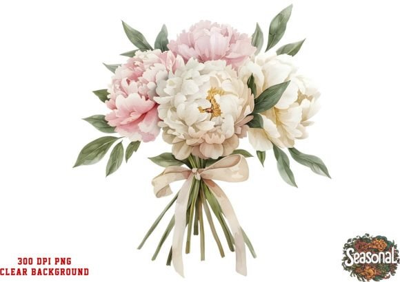 Download Peonies Wedding Flower Clipart - Wedding flower Collection