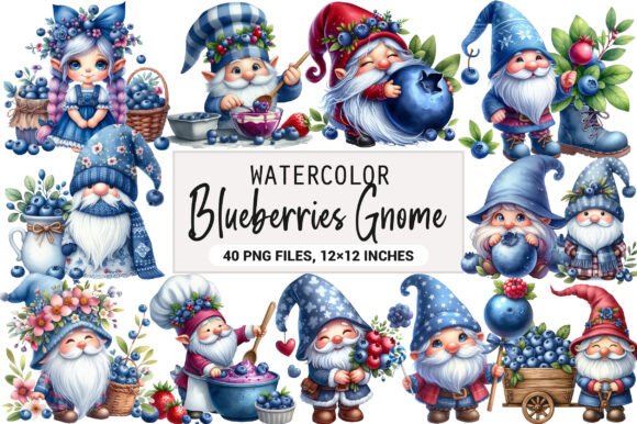 Download Gnome Clipart, Blueberries Gnome - Gnome clipart Collection