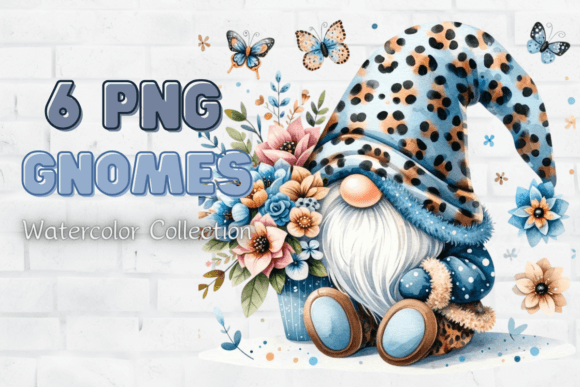 Download Blue Leopard Gnome Clipart, Cute Gnome - Gnome clipart Collection