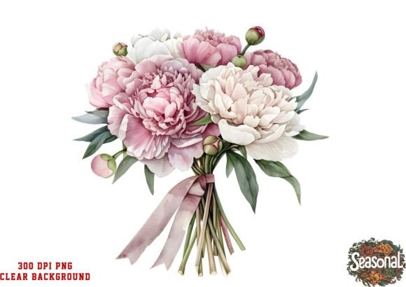 Download Peonies Wedding Flower Clipart - Wedding flower Collection
